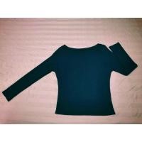 ราคา เสื้อแขนยาวคอปาดสีเขียวเข้ม (3506236852)