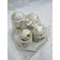 ราคา ชุดเครื่องปรุงกระเบื้อง เซรามิก 4ชุด พร้อมถาดจานรอง (23355827686)