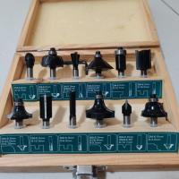 ราคา ส่งฟรี มือสอง ดอกทริมเมอร์ 1/4" (6 mm) ชุด 12 ดอกพร้อมกล่อง (10390527820)