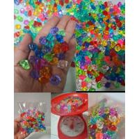 ราคา หินคริสตัลใส พลาสติก ขนาด 1 cm.#คละสี 50 g. ใช้ตกแต่งตู้ปลา งานตกแต่ง (11854591964)