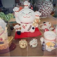 ราคา ตุ๊กตาเซรามิก-แมวกวัก จากญี่ปุ่นแท้ 100% Yakushiga Maneki -Neko Lucky Cat Chirimen Family (7411424862)