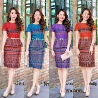 ราคา ชุดเดรสผ้าฝ้ายหมักโคลนเนื้อนิ่ม (4124569803)