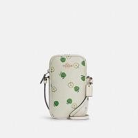 ราคา #Coach NORTH/SOUTH ZIP CROSSBODY WITH APPLE PRINT (COACH C4608) กระเป๋าสะพายใส่โทรศัพท์ (13945179924)