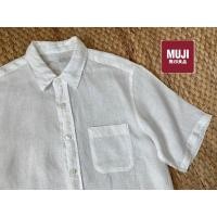 ราคา MUJI x Linen shirtแขนสั้น ป้าย S อก 38 ยาว 25 สภาพใหม่ (14850215831)