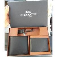 ราคา ☘ชุด setกระเป๋าสตางค์ผู้ชาย Coachรุ่นF64118 (73899563)