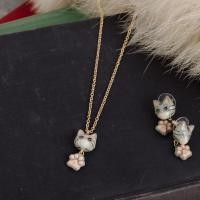ราคา FAIRY TALES - Cool cat : The American Shorthair Cat Necklace สร้อยคอรูปแมว / แมวอเมริกันช็อตแฮร์ เท้าแมว (12021648476)