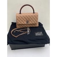 ราคา [SA220502607] Chanel Coco Caviar Handle Lizard RHW (21405944700)