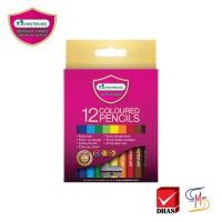 ราคา Master Art มาสเตอร์อาร์ต สีไม้ ดินสอสี แท่งสั้น 12 สี จำนวน 1 กล่อง (6541659214)
