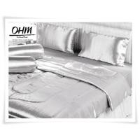 ราคา OHM ผ้านวมคลุมเตียง ขนาด 90 นิ้ว x 100 นิ้ว ผ้าเครปซาติน 220 เส้น (สีเทาควันบุหรี่) (904868323)