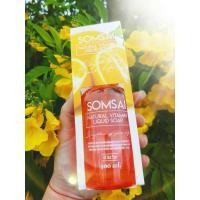 ราคา สบู่เหลวส้มใส แบรนด์ส้มใส สบู่ส้มใส สบู่วิตามินส้มใส Somsai สบู่ทำความสะอาดหน้าใส ขนาด 300 ml ขวดใหญ่ (4362087368)