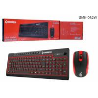 ราคา คีย์บอร์ดและเม้าท์ไร้สาย GEARMASTER GMK-082W Wireless Combo สี แดง/ดำ (449682261)