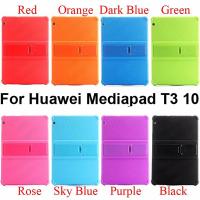 ราคา กรณีป้องกัน Huawei Mediapad T3 10 ยางทำจากซิลิคอน ปกคลุม Cover Honor Pad2 9.6" tablet Stand Case ยืน กระเป๋า กระสอบ (1715072076)