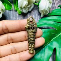 ราคา ตะกรุดนาคเกี้ยว พญานาคเนื้อทองเหลืองโบราณ ผ่านพิธีกรรมปลุกเสกเรียบร้อย (23608947241)