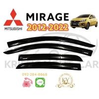 ราคา กันสาด/คิ้วกันสาด มิตซูบิชิ มิราจ 2012-2022 สีดำ MITSUBISHI MiRAGE 2012-2022 BLACK (18726425377)