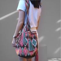 ราคา wayuu กระเป๋าทอมือของแท้100% จากโคลัมเบีย L size (L04) (5562859210)