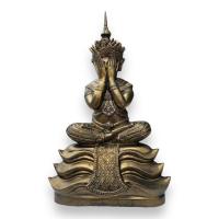 ราคา พระปิดตาทรงเทริด มโนราห์ สีทองเก่า กว้าง 6นิ้ว สูง 11นิ้ว (20284509716)