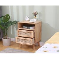 ราคา โต๊ะข้างเตียงไม้ ตู้ข้างเตียง พร้อมชั้นวางลิ้นชัก เฟอร์นิเจอร์ห้องนอน ตู้ลิ้นชัก ตู้ โต๊ะลิ้นชัก โต๊ะข้างเตียงมินิมอล (12505587669)