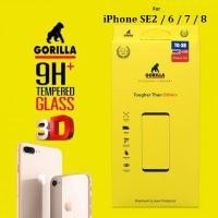 ราคา ฟิล์มกระจกกันรอย Gorilla iPhone SE2 / 6 / 7 / 8 (3Dเต็มจอลงโค้ง) (3346797731)