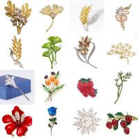 ราคา เข็มกลัด รูปช่อดอกไม้ ผลไม้ ประดับเพชรเทียม สีทอง ระดับไฮเอนด์ สวยหรู แฟชั่นสําหรับผู้หญิง (10095481206)