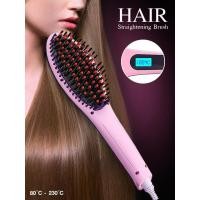 ราคา ✨สินค้าพร้อมส่ง✨ Hair straightener หวีไฟฟ้า แปรงหวีผมไฟฟ้า สีชมพู (1453731038)