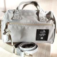 ราคา กระเป๋าผ้า anello ของแท้ สีเทา พร้อมสายสะพายข้าง (3341647543)