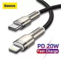 ราคา สายชาร์จ BASEUS Metal Type C 1M 2M 20W PD with Data Cable (18691328284)
