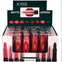 ราคา Kiss​ beauty​ matte​ lipstick​ กันน้ำ (2799530021)