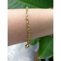 ราคา สร้อยข้อมือทองเหลืองลายโซ่(งานมือ2) (23681589826)