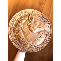 ราคา ไม้สักแกะสลักรูปม้าพร้อมทำสี ไม้สักแท้แบบหนาลายสวย (9465506064)