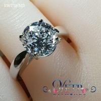 ราคา แหวนเพชรเม็ดเดี่ยว 4 กะรัต เพชรเลียนแบบเพชรแท้ ทำจาก เพชร CZ, Cubic Zirconia หรือ เพชรโคลนนิ่งเกรด7A เจียระไน100 เหลี่ยม (10402584324)