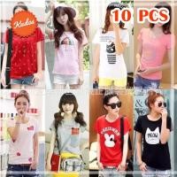 ราคา KUDOSTH (10 ตัว) เสื้อยืดแฟชั่น ขายส่ง (9780178144)