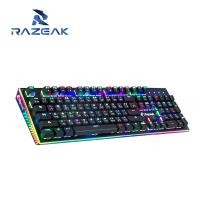 ราคา Razeak RK-X18 คีย์บอร์ดเล่นเกมส์มิ่ง RGB Mechanical Blue Switch (7763290101)