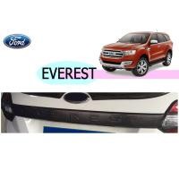 ราคา คิ้วฝากระโปรงท้าย ฟอร์ด เอเวอเรสต์ Ford Everest ปี 2015-2020 สีดำด้าน มีโลโก้ (3239458412)