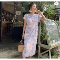 ราคา เดรสให้นม แหวกไม่โป๊ ปั๊มคู่ได้ ใส่ได้ตั้งแต่เป็นเดรสคลุมท้องยาวจนหลังคลอด เดรสพลีท (19310266623)