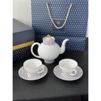 ราคา LOMONOSOV Russian Emperor Porcelain White Cobalt Blue English Tea Set Gift Box Premium Bone Porcelain 1 Pot 2 Cups 2 Dis (23074798342)