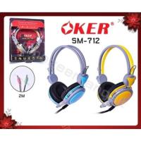 ราคา OKER หูฟังครอบหู Headset รุ่น SM-712 (3197435947)