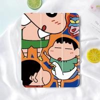 ราคา Crayon Shinchan เคสไอเเพด มีที่ใส่ปากกา โปร10 5นิ้ว gen6/7/8/9/10 แอร์1/2/3/4/5 เจน10 2 air10 9 9 7 2016/18/22 ipad case (18181183584)