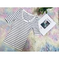 ราคา Uniqlo เสื้อยืดลายขวาง ผ้าร่อง ใส่สบาย (4882560206)