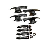 ราคา เบ้ารองมือเปิด+ครอบมือจับ(มีปุ่มกด) REVO รีโว่ 4ประตู ลายเคฟล่า (6174893348)