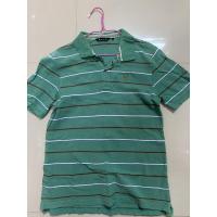 ราคา เสื้อมือ 2 ผู้ชาย เสื้อโปโล สีเขียวลาย ยี่ห้อ HANG TEN มือ2 size L (6547619819)