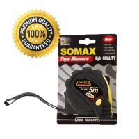 ราคา ตลับเมตรหัวแม่เหล็ก ตลับเมตร 5 เมตร Pvc หุ้มยาง ยี่ห้อ SOMAX สินค้าขายดี !!! (9521479266)