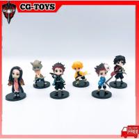 ราคา โมเดลดาบพิฆาตอสูร Kimetsu no Yaiba รวมตัวเอก 6ตัว ไม่มีกล่อง สูง8ซม. (7238375873)