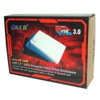 ราคา กล่องใส่ ฮาร์ดดิส 2.5นิ้ว Oker External HDD Box SATA รุ่น ST-2568 USB3.0 (5876812989)
