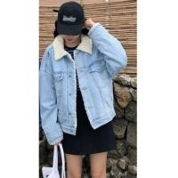 ราคา เสื้อยีนส์บุขนกันหนาว (1933866487)