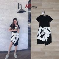 ราคา ชุดเซ็ต+กระโปรง โทนสีคลาสสิค งานป้าย Bellita (10439155014)