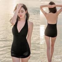 ราคา ชุดว่ายน้ำวันพีช สายผูกคอ เว้าหลัง สีดำ พร้อมส่ง (13475953831)