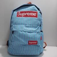 ราคา กระเป๋าเป้แฟชั่น Supreme ลายทาง น่ารักมาก (1384886062)