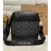 ราคา COACH 54788 Men Charles Signature Coated Canvas Flight Bag . (5348360594)