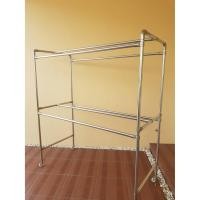 ราคา ราวตากผ้าสแตนเลส ที่แขวนผ้าสแตนเลส ที่ตากผ้าสแตนเลส ราวสแตนเลส 3 เส้น ราวตากผ้าราคาถูก (4581786400)