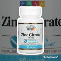 ราคา ส่งไว - Zinc 50 mg 21st Century ซิงค์ แร่ธาตุสังกะสี ลดสิว บำรุงผม ผิว เสริมภูมิคุ้มกัน ลดหวัด ลดผมร่วง บำรุงกระดูก (6965874439)